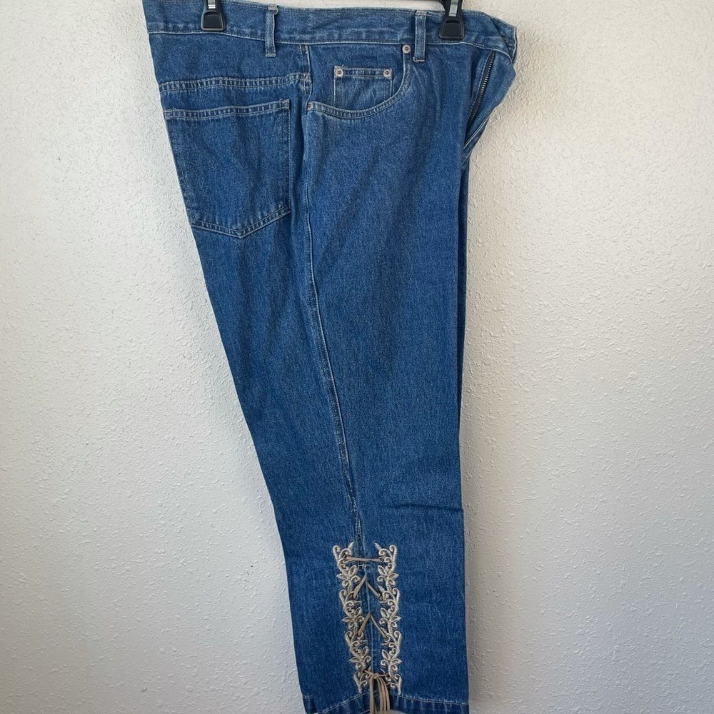 Bill Blass Cropped Denim Jeans Size 10 EUC